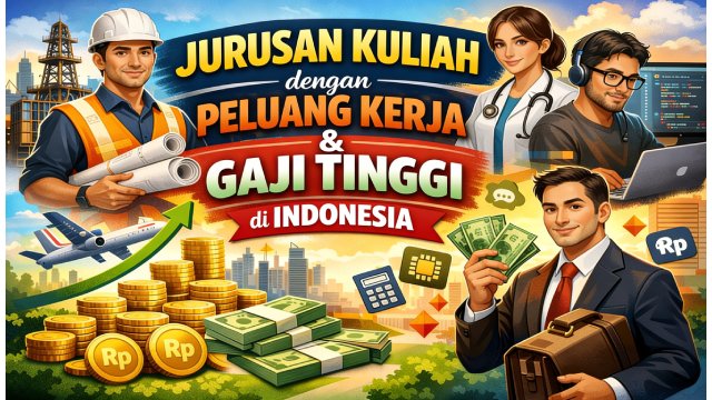 jurusan kuliah dengan peluang kerja dan gaji tinggi